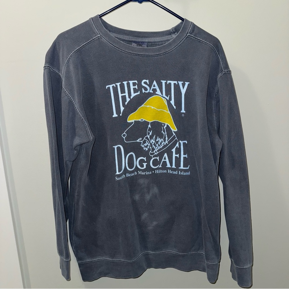 The Salty Dog Cafe Sweater - Comfort Colors, Size Medium
